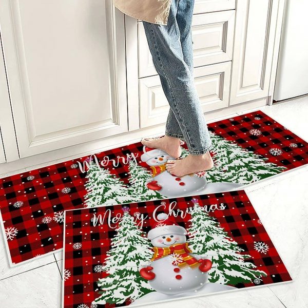 Christmas Snowman Welcome Door Blanket Mats (3)