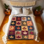 Main 04 Autumn Maple Leaf Blanket, Woven Tapestry Throw Blanket, Fall Decor Gift, Cozy Couch Throw For Mom, Rustic Boho Home Accent, Autumn Blanket Image 4